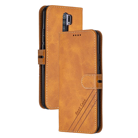 Coque Portefeuille Livre Cuir Etui Clapet H02X pour Xiaomi Redmi 9 Brun Clair