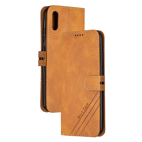 Coque Portefeuille Livre Cuir Etui Clapet H02X pour Xiaomi Redmi 9AT Brun Clair