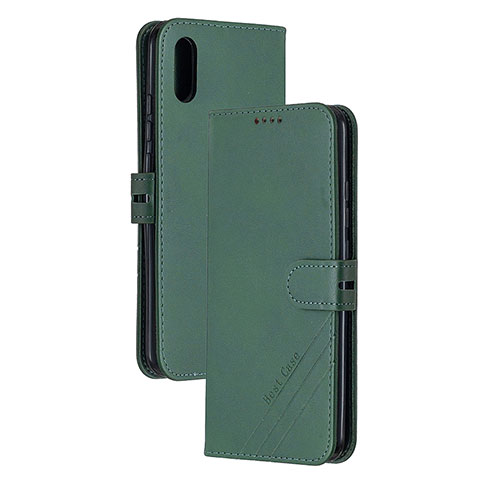 Coque Portefeuille Livre Cuir Etui Clapet H02X pour Xiaomi Redmi 9AT Vert