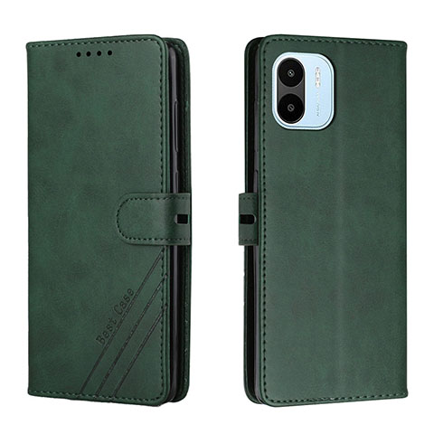 Coque Portefeuille Livre Cuir Etui Clapet H02X pour Xiaomi Redmi A2 Vert