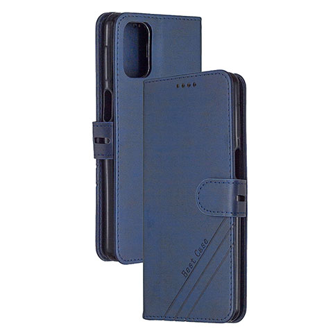 Coque Portefeuille Livre Cuir Etui Clapet H02X pour Xiaomi Redmi K30S 5G Bleu