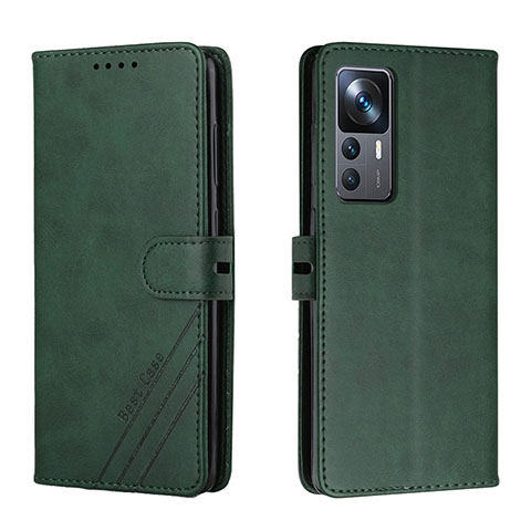 Coque Portefeuille Livre Cuir Etui Clapet H02X pour Xiaomi Redmi K50 Ultra 5G Vert