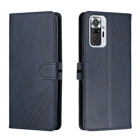 Coque Portefeuille Livre Cuir Etui Clapet H02X pour Xiaomi Redmi Note 10 Pro 4G Bleu