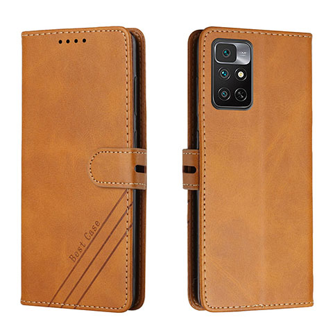 Coque Portefeuille Livre Cuir Etui Clapet H02X pour Xiaomi Redmi Note 11 4G (2022) Brun Clair