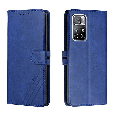 Coque Portefeuille Livre Cuir Etui Clapet H02X pour Xiaomi Redmi Note 11 5G Bleu