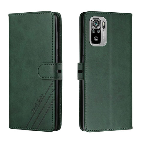 Coque Portefeuille Livre Cuir Etui Clapet H02X pour Xiaomi Redmi Note 11 SE India 4G Vert