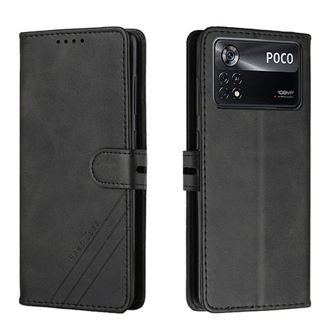 Coque Portefeuille Livre Cuir Etui Clapet H02X pour Xiaomi Redmi Note 11E Pro 5G Noir