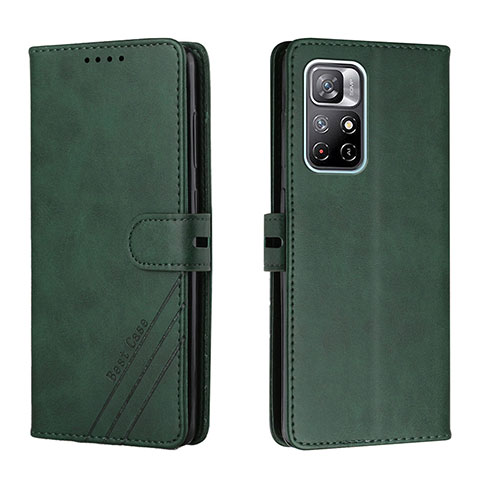 Coque Portefeuille Livre Cuir Etui Clapet H02X pour Xiaomi Redmi Note 11S 5G Vert