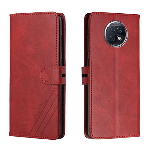 Coque Portefeuille Livre Cuir Etui Clapet H02X pour Xiaomi Redmi Note 9 5G Rouge