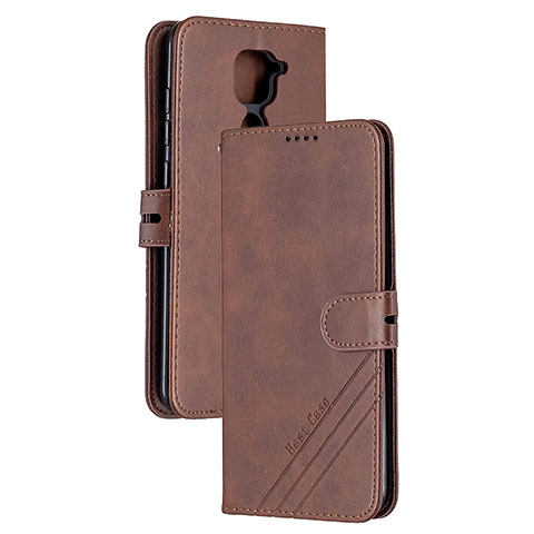 Coque Portefeuille Livre Cuir Etui Clapet H02X pour Xiaomi Redmi Note 9 Marron