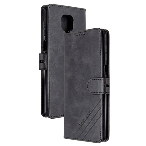 Coque Portefeuille Livre Cuir Etui Clapet H02X pour Xiaomi Redmi Note 9 Pro Max Noir