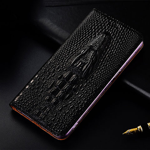 Coque Portefeuille Livre Cuir Etui Clapet H03P pour Asus ROG Phone 3 Noir