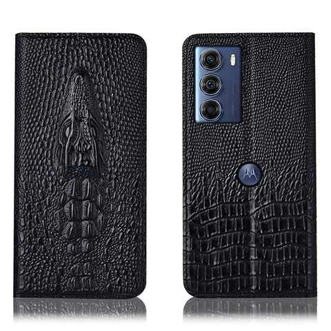 Coque Portefeuille Livre Cuir Etui Clapet H03P pour Motorola Moto Edge S30 5G Noir