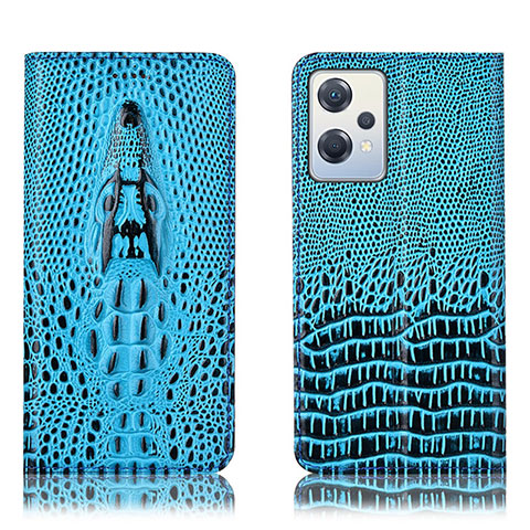 Coque Portefeuille Livre Cuir Etui Clapet H03P pour OnePlus Nord CE 2 Lite 5G Bleu Ciel