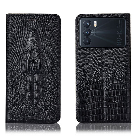 Coque Portefeuille Livre Cuir Etui Clapet H03P pour Oppo K9 Pro 5G Noir