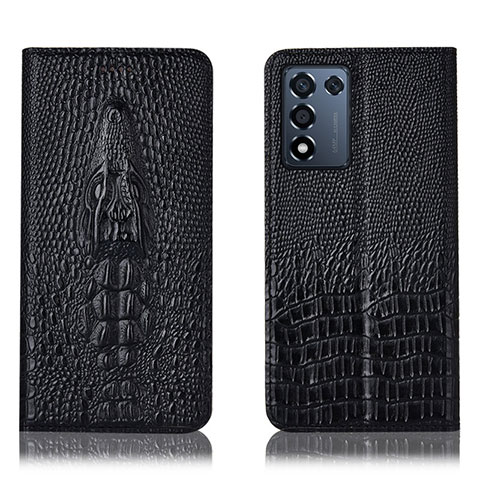 Coque Portefeuille Livre Cuir Etui Clapet H03P pour Oppo K9S 5G Noir