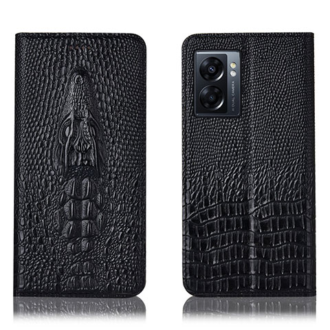 Coque Portefeuille Livre Cuir Etui Clapet H03P pour Realme V23 5G Noir