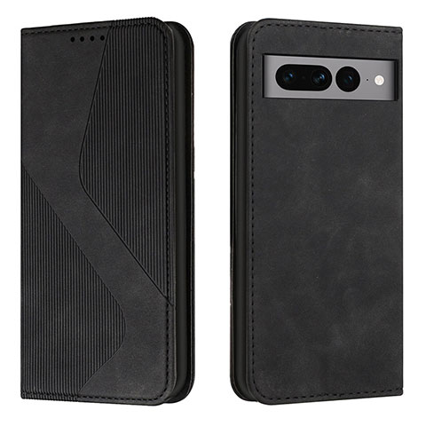 Coque Portefeuille Livre Cuir Etui Clapet H03X pour Google Pixel 7 Pro 5G Noir