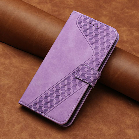 Coque Portefeuille Livre Cuir Etui Clapet H03X pour Huawei Honor 70 Pro+ Plus 5G Violet