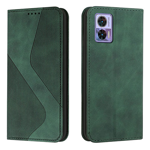 Coque Portefeuille Livre Cuir Etui Clapet H03X pour Motorola Moto Edge 30 Lite 5G Vert