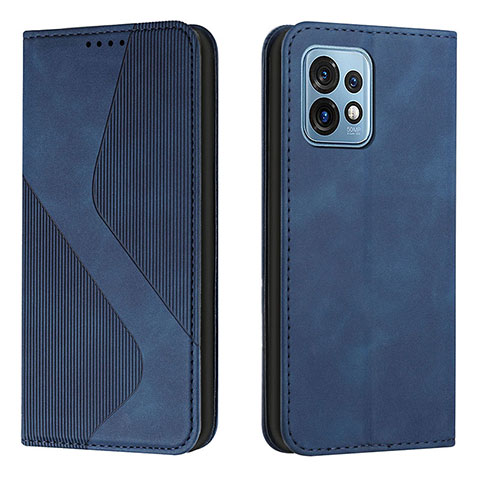 Coque Portefeuille Livre Cuir Etui Clapet H03X pour Motorola Moto Edge 40 Pro 5G Bleu