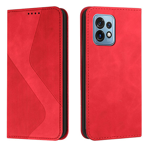 Coque Portefeuille Livre Cuir Etui Clapet H03X pour Motorola Moto Edge 40 Pro 5G Rouge