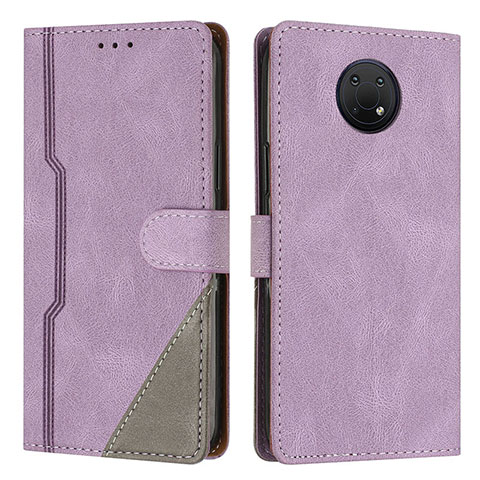 Coque Portefeuille Livre Cuir Etui Clapet H03X pour Nokia G300 5G Violet