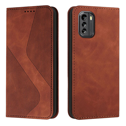 Coque Portefeuille Livre Cuir Etui Clapet H03X pour Nokia G60 5G Marron