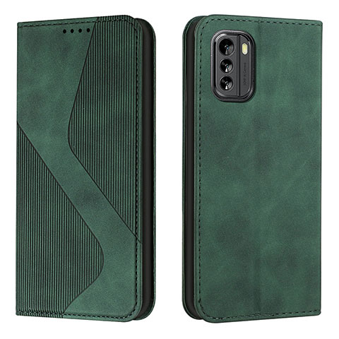 Coque Portefeuille Livre Cuir Etui Clapet H03X pour Nokia G60 5G Vert