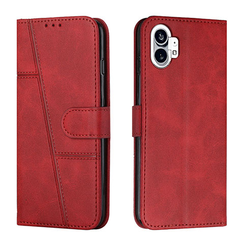 Coque Portefeuille Livre Cuir Etui Clapet H03X pour Nothing Phone 1 Rouge