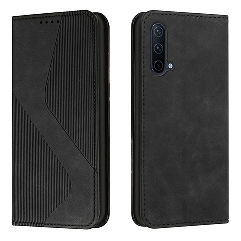 Coque Portefeuille Livre Cuir Etui Clapet H03X pour OnePlus Nord CE 5G Noir