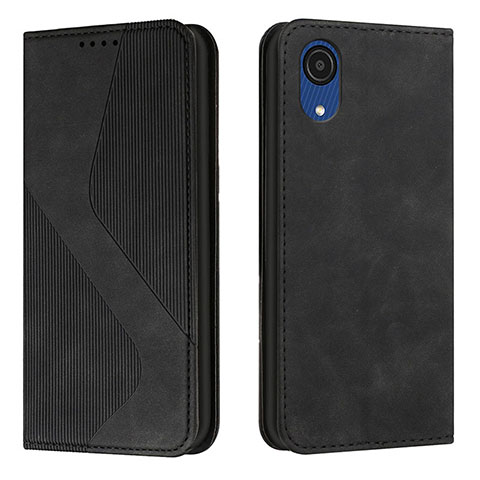 Coque Portefeuille Livre Cuir Etui Clapet H03X pour Samsung Galaxy A03 Core Noir