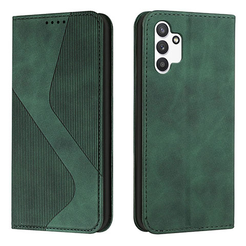 Coque Portefeuille Livre Cuir Etui Clapet H03X pour Samsung Galaxy A13 4G Vert