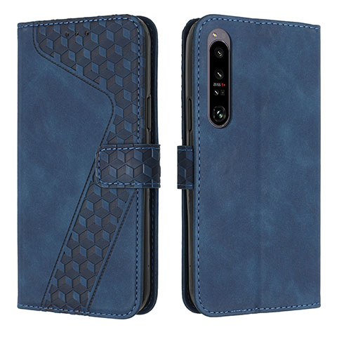 Coque Portefeuille Livre Cuir Etui Clapet H03X pour Sony Xperia 1 IV Bleu