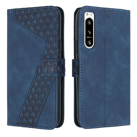 Coque Portefeuille Livre Cuir Etui Clapet H03X pour Sony Xperia 5 IV Bleu