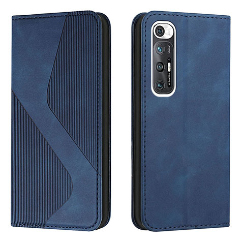 Coque Portefeuille Livre Cuir Etui Clapet H03X pour Xiaomi Mi 10S 5G Bleu