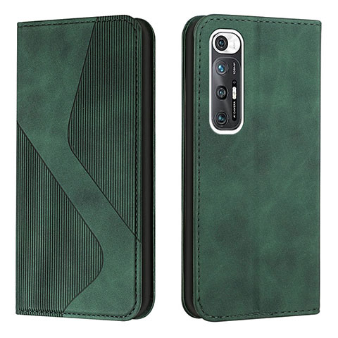 Coque Portefeuille Livre Cuir Etui Clapet H03X pour Xiaomi Mi 10S 5G Vert