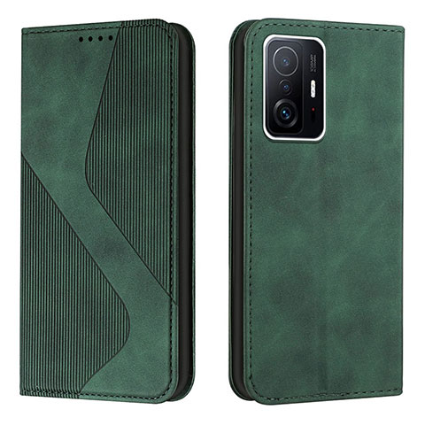 Coque Portefeuille Livre Cuir Etui Clapet H03X pour Xiaomi Mi 11T Pro 5G Vert