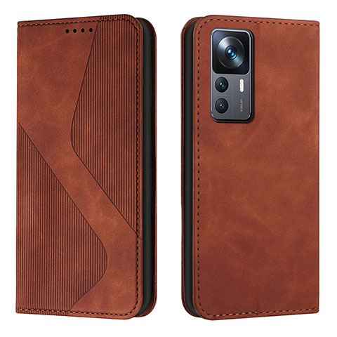 Coque Portefeuille Livre Cuir Etui Clapet H03X pour Xiaomi Mi 12T 5G Marron