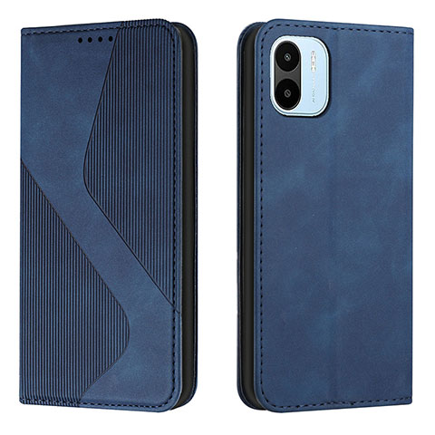 Coque Portefeuille Livre Cuir Etui Clapet H03X pour Xiaomi Poco C51 Bleu