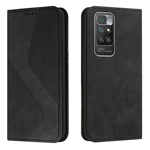 Coque Portefeuille Livre Cuir Etui Clapet H03X pour Xiaomi Redmi 10 (2022) Noir