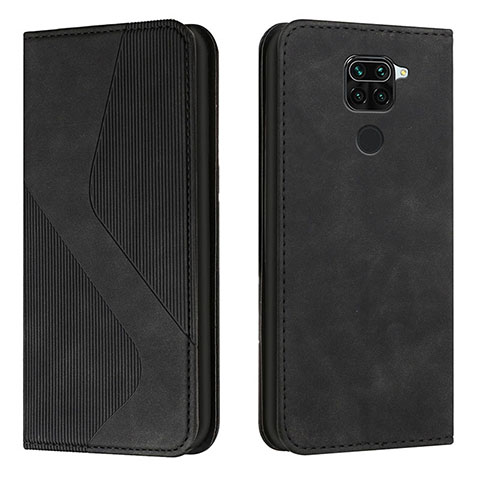 Coque Portefeuille Livre Cuir Etui Clapet H03X pour Xiaomi Redmi 10X 4G Noir