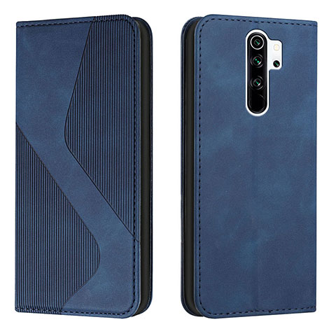 Coque Portefeuille Livre Cuir Etui Clapet H03X pour Xiaomi Redmi 9 Bleu