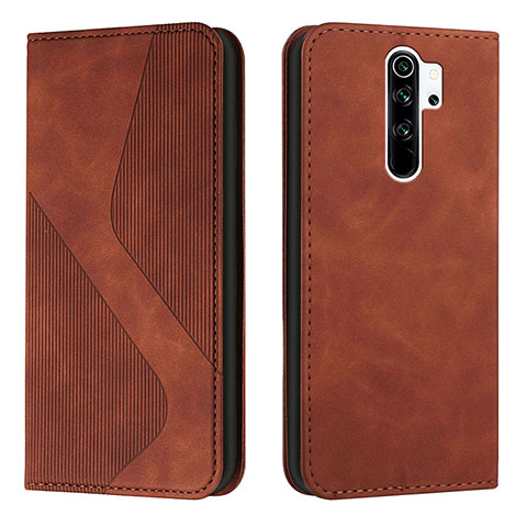 Coque Portefeuille Livre Cuir Etui Clapet H03X pour Xiaomi Redmi 9 Prime India Marron