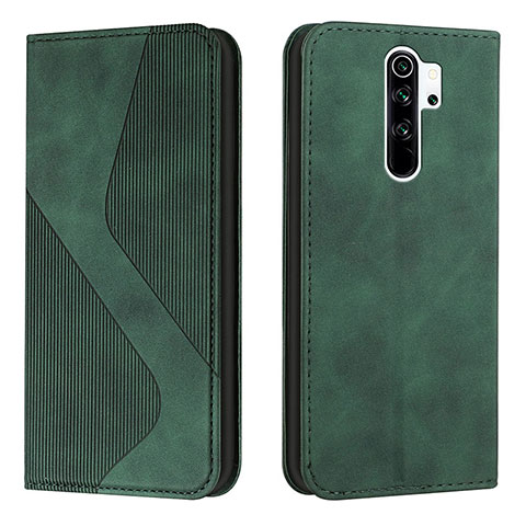 Coque Portefeuille Livre Cuir Etui Clapet H03X pour Xiaomi Redmi 9 Vert