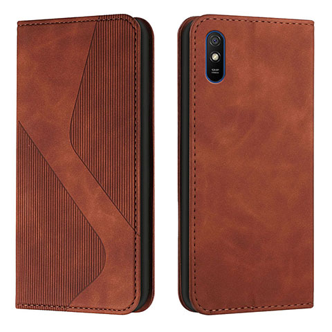 Coque Portefeuille Livre Cuir Etui Clapet H03X pour Xiaomi Redmi 9AT Marron