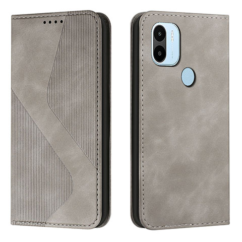 Coque Portefeuille Livre Cuir Etui Clapet H03X pour Xiaomi Redmi A1 Plus Gris