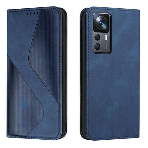 Coque Portefeuille Livre Cuir Etui Clapet H03X pour Xiaomi Redmi K50 Ultra 5G Bleu