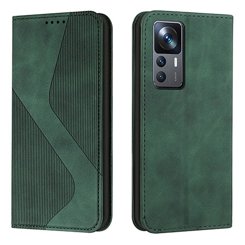 Coque Portefeuille Livre Cuir Etui Clapet H03X pour Xiaomi Redmi K50 Ultra 5G Vert