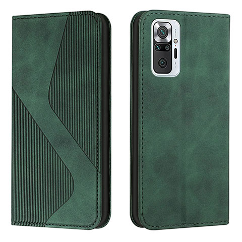 Coque Portefeuille Livre Cuir Etui Clapet H03X pour Xiaomi Redmi Note 10 Pro Max Vert